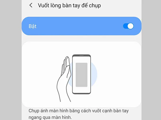 Cách chụp màn hình Samsung Galaxy S23 series bằng cử chỉ tay