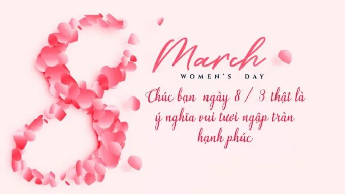 Mẫu thiệp 8/3 dễ thương tặng chị, em gái, đồng nghiệp và bạn bè nữ