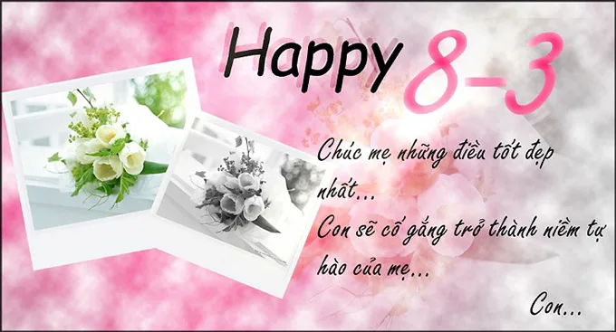 Mẫu thiệp 8/3 ý nghĩa tặng mẹ