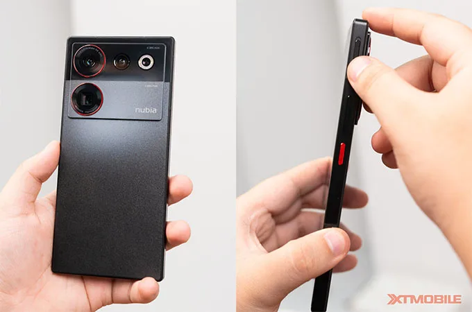 Nubia Z50 Ultra có thiết kế vuông vức, hiện đại