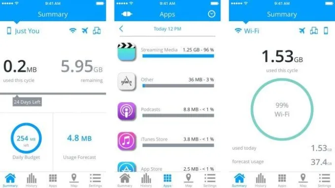 Kiểm tra dung lượng 4G trên iPhone bằng My Data Manager