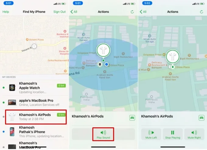  Mở ứng dụng Find My iPhone trên điện thoại