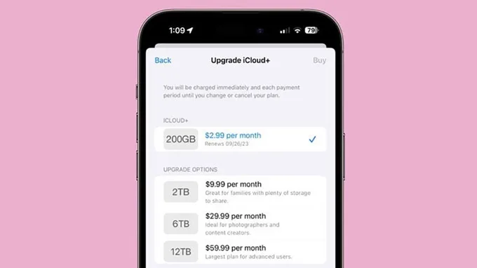 Apple tung ra thị trường gói iCloud+ 6TB và 12TB mới ấn tượng