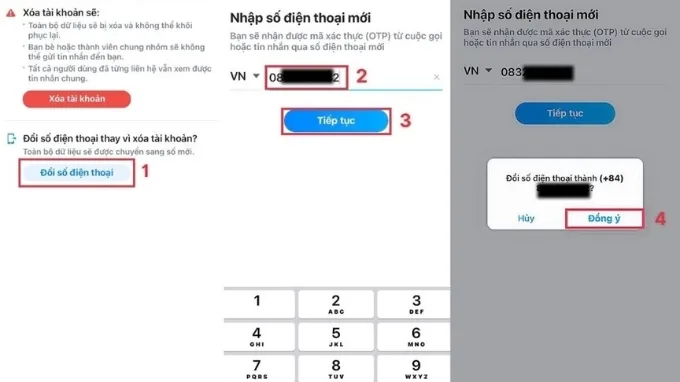 Đổi số điện thoại mới