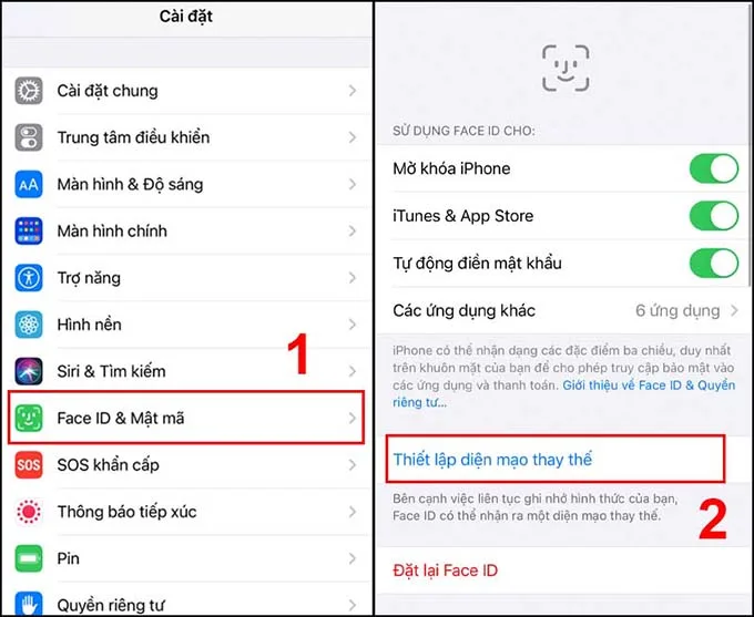 Hướng dẫn cách thiết lập Face ID và mật khẩu cho iPhone 14 series