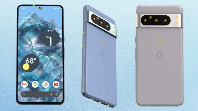 Hình ảnh Google Pixel 8 Pro bị rò rỉ