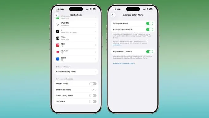 Enhanced Safety Alerts