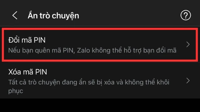 Hướng dẫn cách đổi mã PIN Zalo trên điện thoại