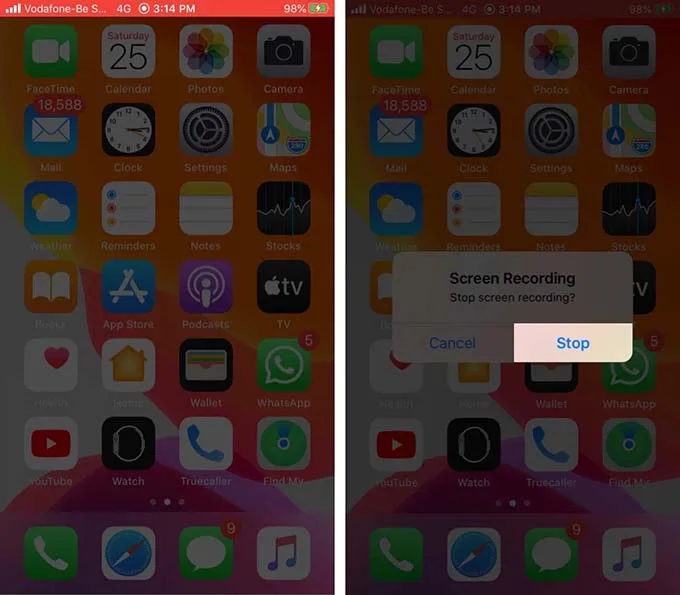 Ghi lại cuộc gọi FaceTime trên iPhone, iPad bằng tính năng quay phim màn hình