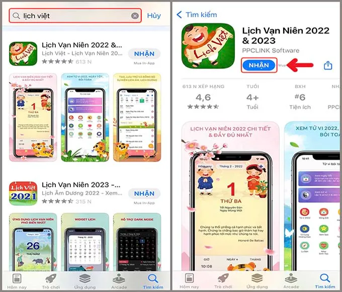 Hướng dẫn cách cài lịch âm cho iPhone bằng ứng dụng bên thứ ba