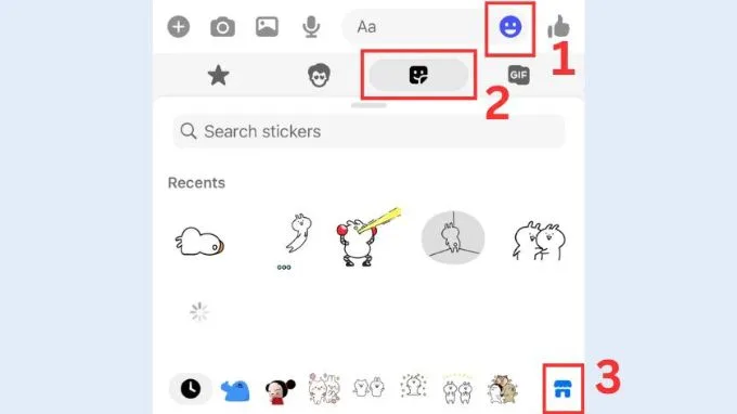 Cách tải nhãn dán trên Messenger cho iPhone