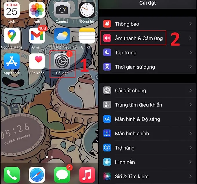 Tắt âm bàn phím quay số trên iPhone bằng cách tùy chỉnh âm bàn phím trong Cài đặt