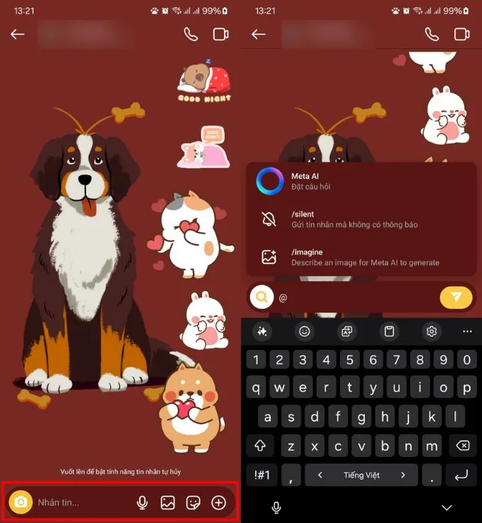 Cách sử dụng Meta AI trong tin nhắn Instagram