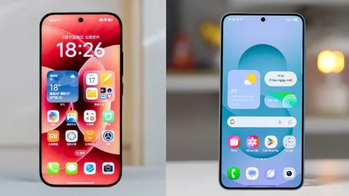 So sánh màn hình Xiaomi 17 và Galaxy S25