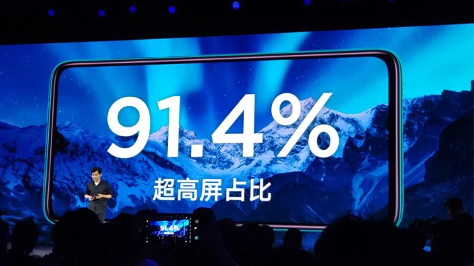 Remi Note 8 Pro có màn hình lớn gần như chiếm trọn mặt trước