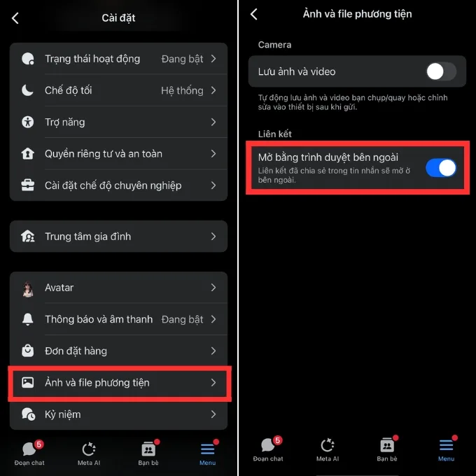 Cách khắc phục lỗi Messenger không mở được link TikTok