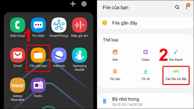 Cách cài đặt file APK trên điện thoại Android
