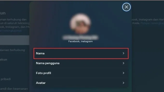 Hướng dẫn đổi tên Facebook 1 chữ trên máy tính