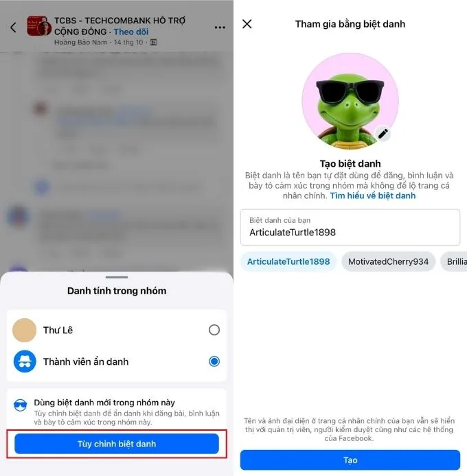Cách đổi ảnh đại diện bình luận ẩn danh trên Facebook