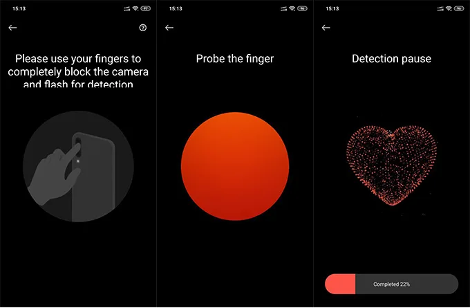 Cách đo nhịp tim trên điện thoại của Xiaomi bạn nên biết. Bước 3