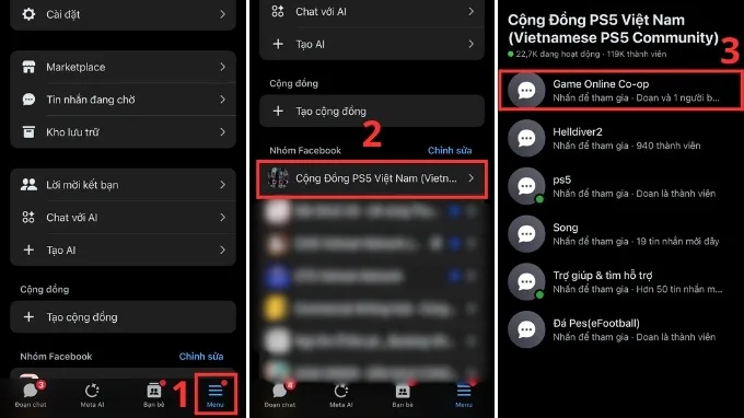 Cách tham gia đoạn chat cộng đồng trên Messenger