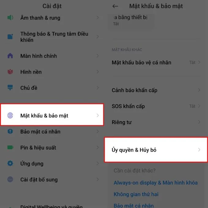 Thu hồi quyền hạn MSA - MIUI System Ads 