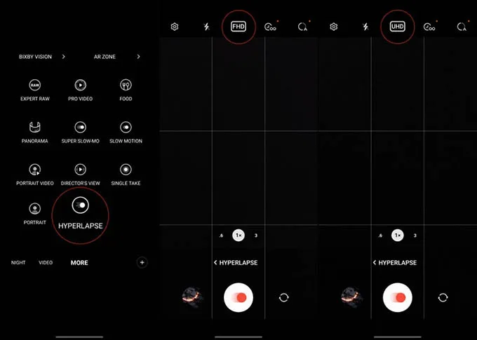 Quay video Hyperlapse bầu trời đêm