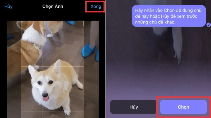 Cách đổi hình nền Messenger thành ảnh trên điện thoại