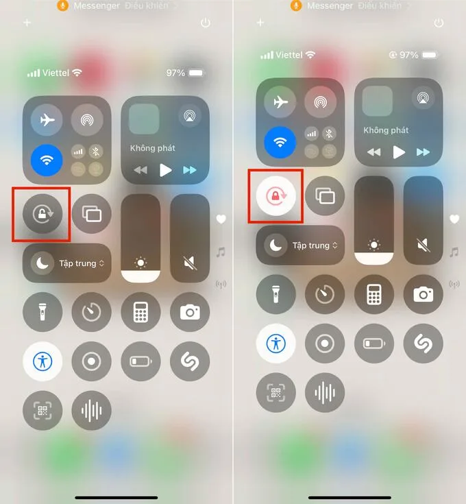 Cách khóa tự động xoay màn hình trên điện thoại iPhone