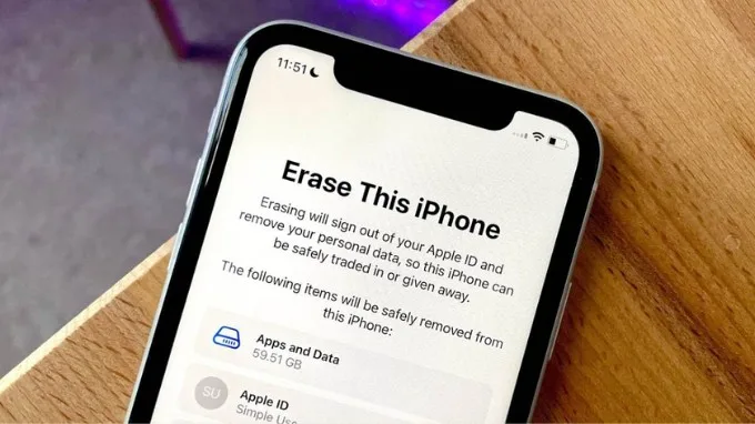 Xóa mọi dữ liệu trên iPhone cũ
