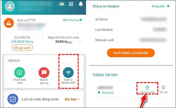 Cách đổi mật khẩu wifi Viettel bằng ứng dụng My Viettel