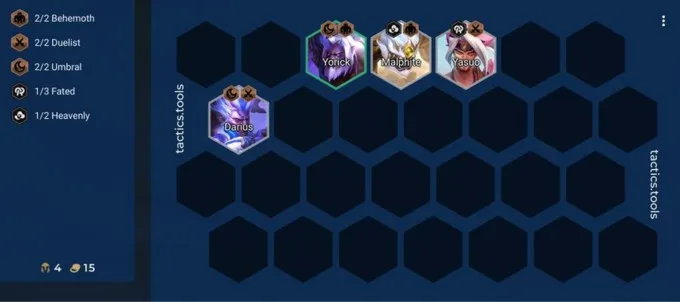 Giai đoạn đầu game của Hắc Ám DTCL