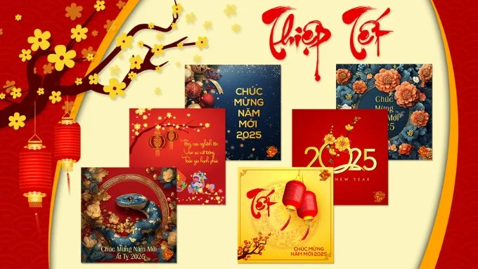 App làm thiệp Tết đẹp mắt, dễ dàng