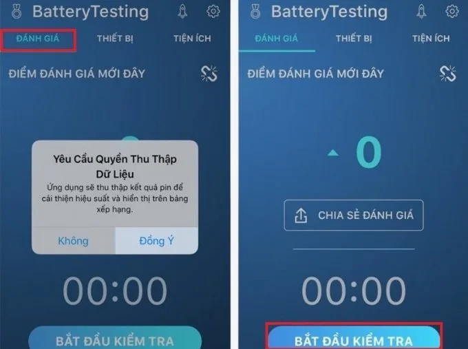 Kiểm tra pin iPhone qua ứng dụng Battery Testing