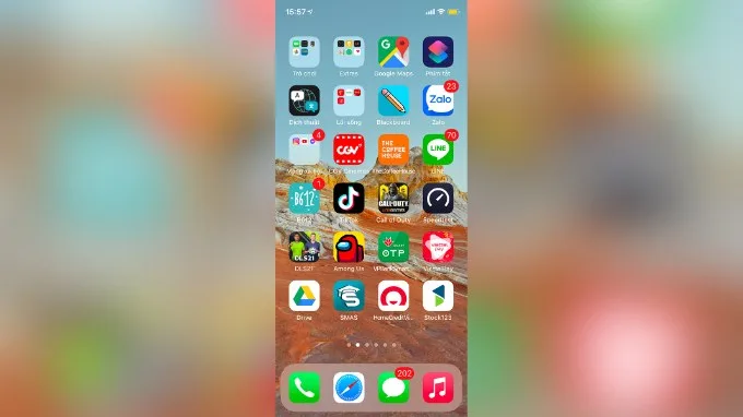 Bước 5 di chuyển nhiều ứng dụng cùng lúc trên màn hình iPhone