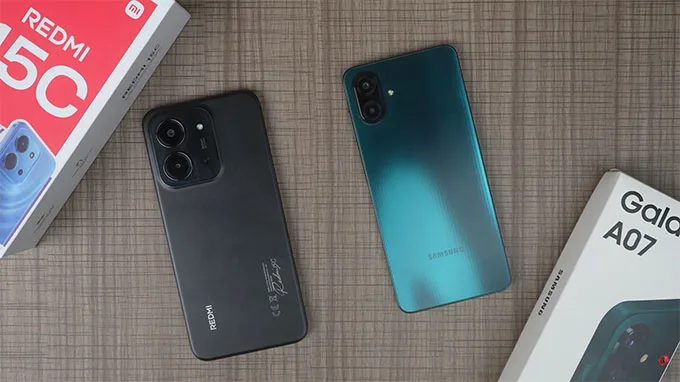 So sánh chi tiết Samsung Galaxy A07 và Redmi 15C