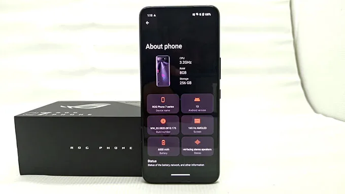 Thời lượng pin của ROG Phone 7 chiếm ưu thế hơn