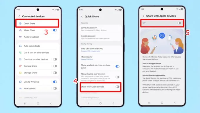 Cách sử dụng AirDrop trên thiết bị Android