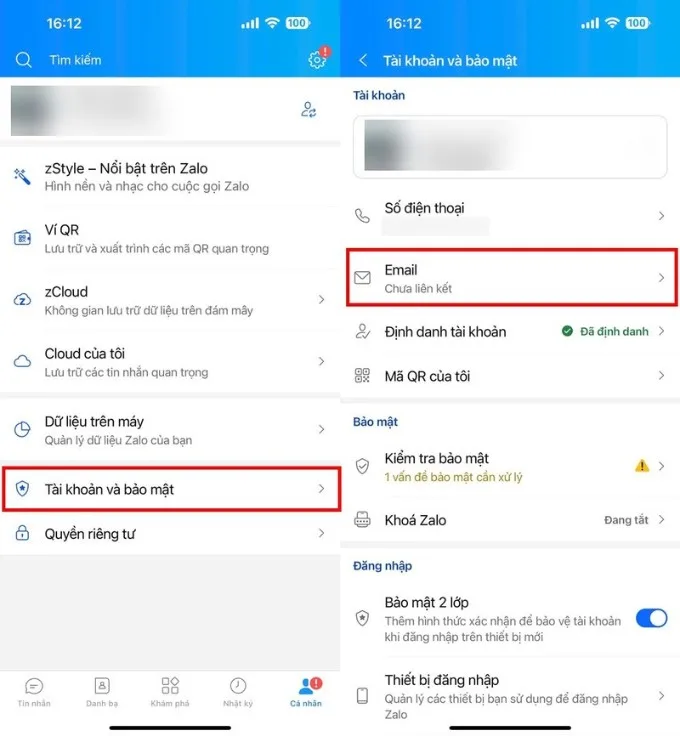 Hướng dẫn cách liên kết tài khoản Zalo với email