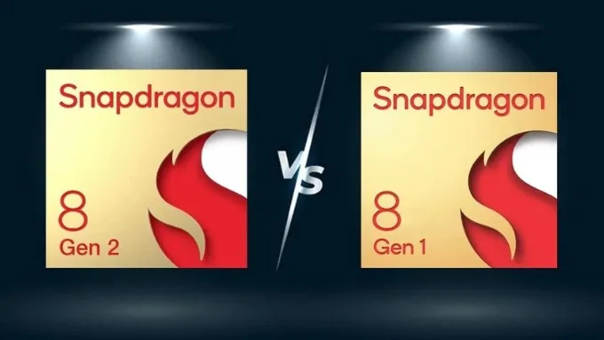 Con chip Snapdragon 8 Gen 2 và Snapdragon 8 Gen 1
