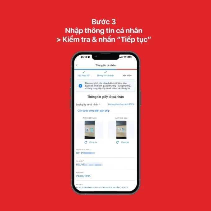 Đăng ký tài khoản trên ứng dụng Vietlott SMS