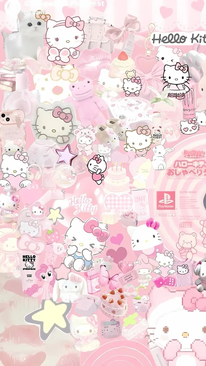 Hello Kitty màu hồng đẹp 3