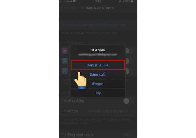 Bước 4 chuyển vùng App Store trong phần Cài đặt
