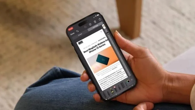 khi nào dùng được tính năng chụp màn hình dài trên iPhone