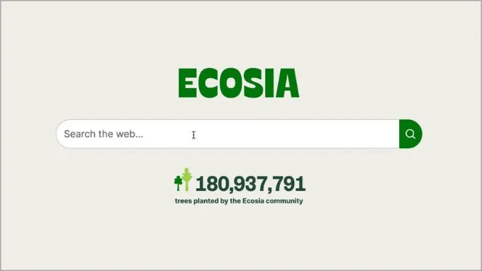 Công cụ tìm kiếm Ecosia