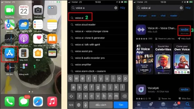  Tải ứng dụng Voice AI trên điện thoại iOS