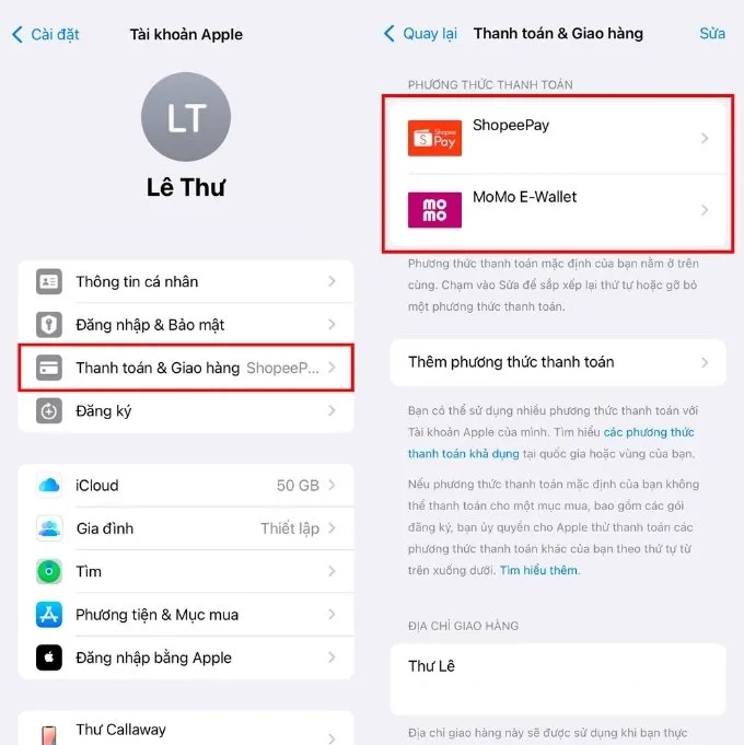 Kiểm tra và cập nhật thông tin thanh toán Apple ID