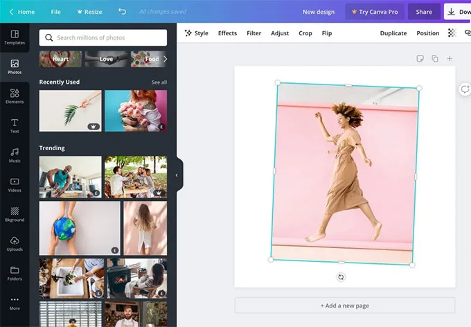 Canva có thể sử dụng để thiết kế thiệp mời, áp phích, bài đăng mạng xã hội và cả biểu đồ