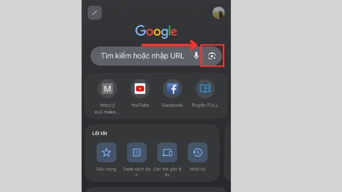 Kích hoạt công cụ Google Lens trên iPhone