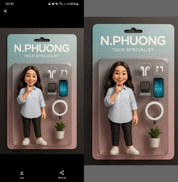 Hướng dẫn tạo hình thẻ đồ chơi bằng AI chi tiết